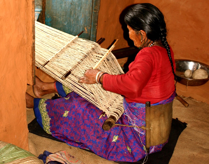 Bhotia Wool Weaving
