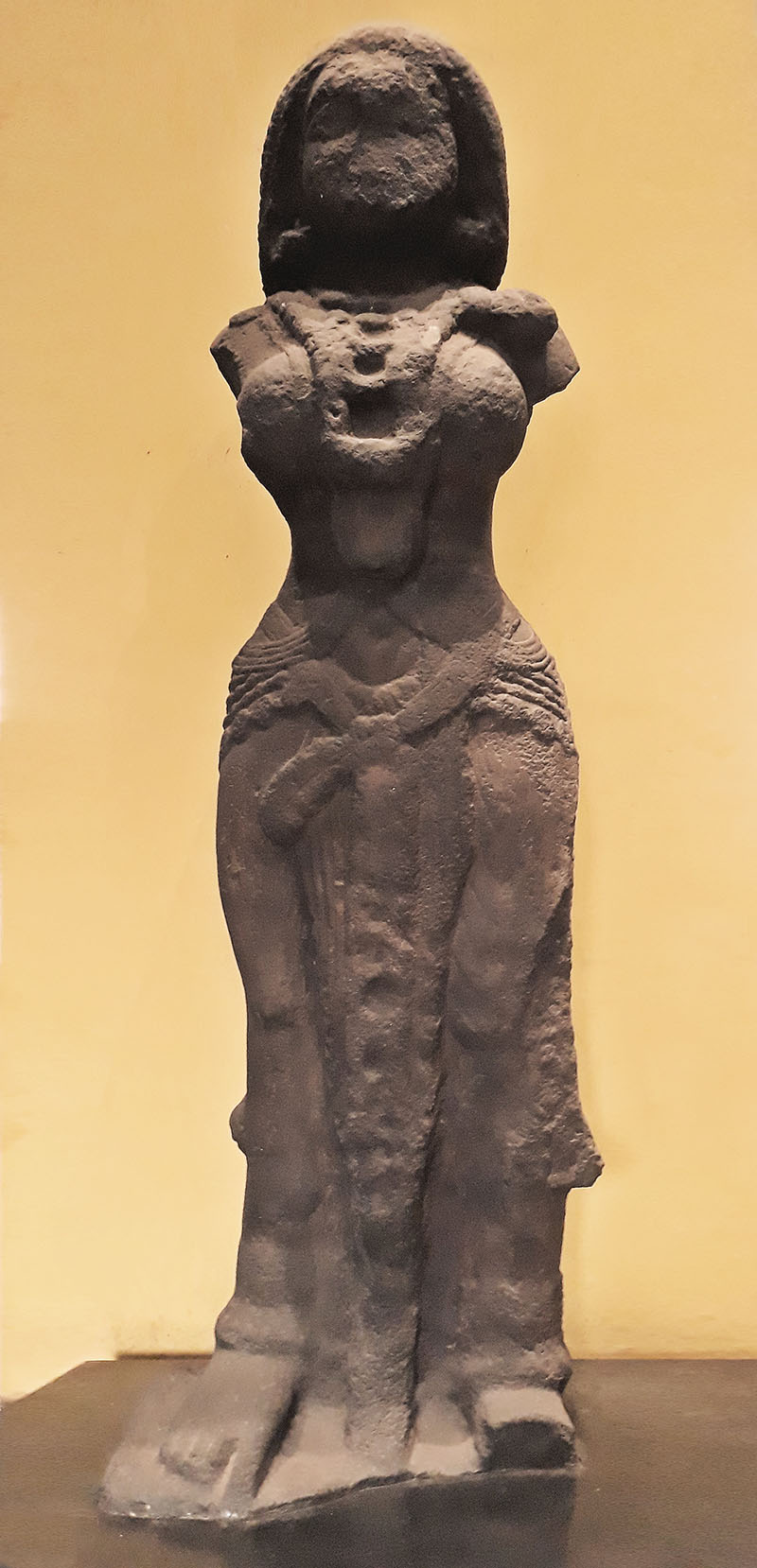 Photograph of the Besnagar yakshi now housed at the Indian Museum in Kolkata