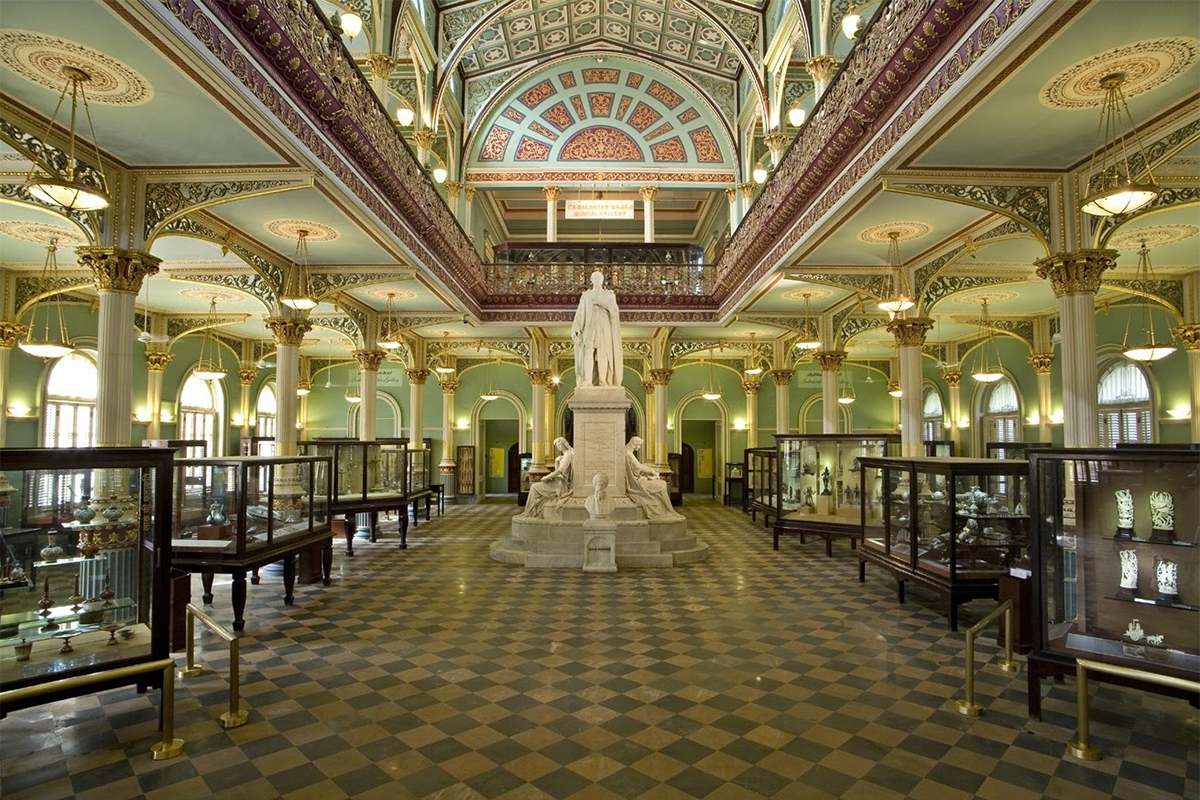 Photograph showing the Kamalnayan Bajaj Mumbai Gallery at the Dr Bhau Daji Lad Museum in Mumbai