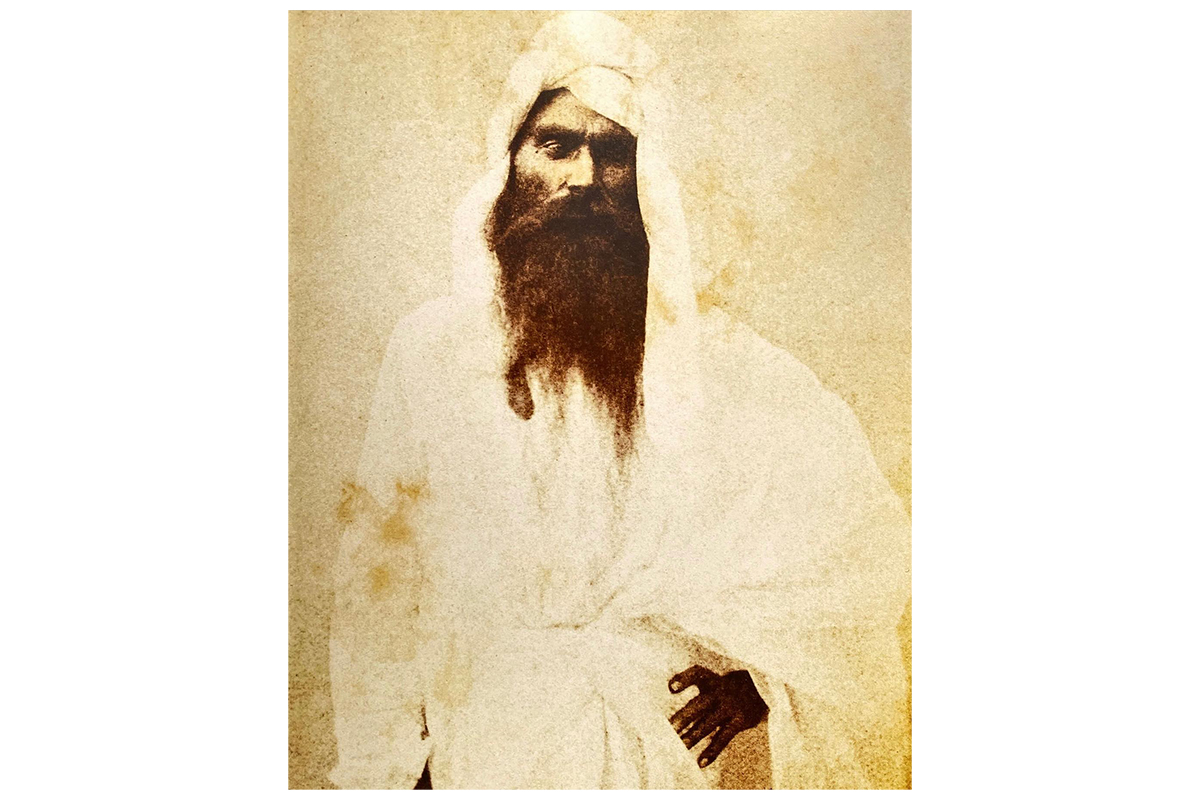 Mid-19th century archival photograph of Bikram Singh Bedi by John McCosh