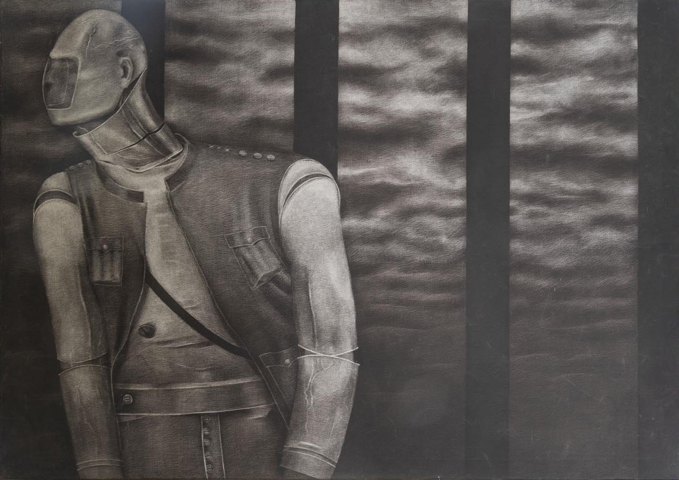 Oil on canvas painting by Rameshwar Broota titled Man-XXI