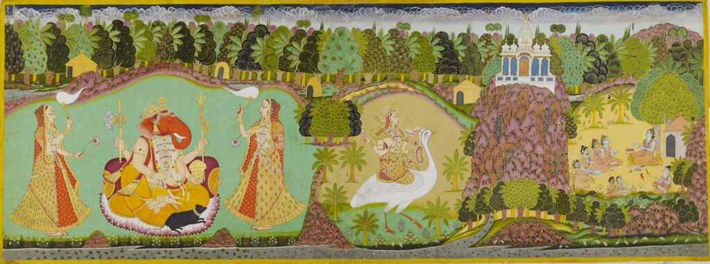 An artwork by Jodhpur artist Amardas Bhatti