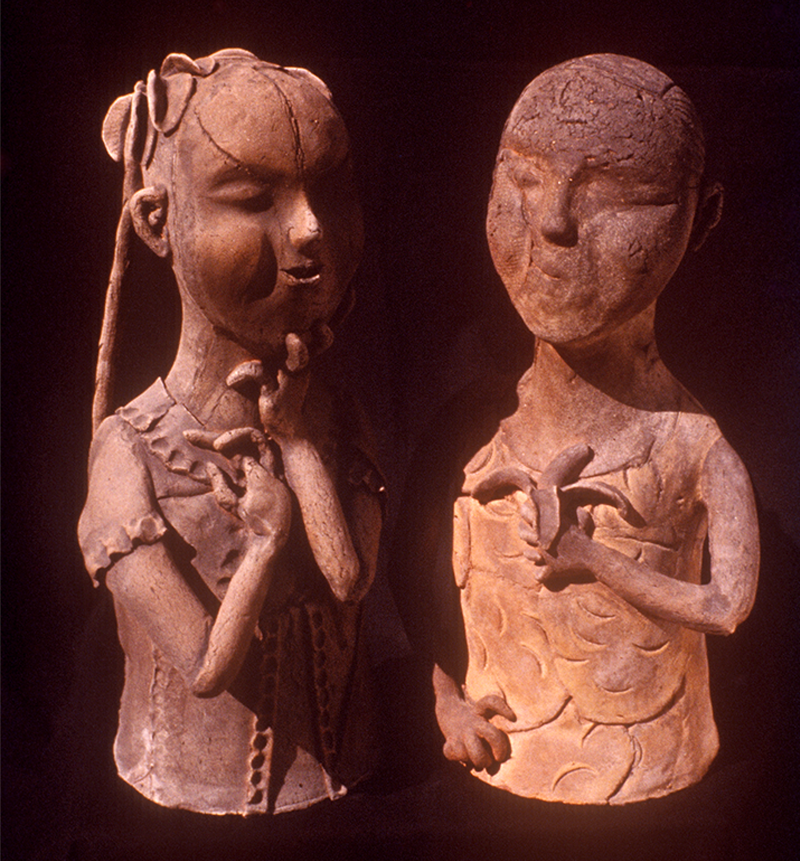 'And Then What Happened' 1984 sculpture by Pushpamala N