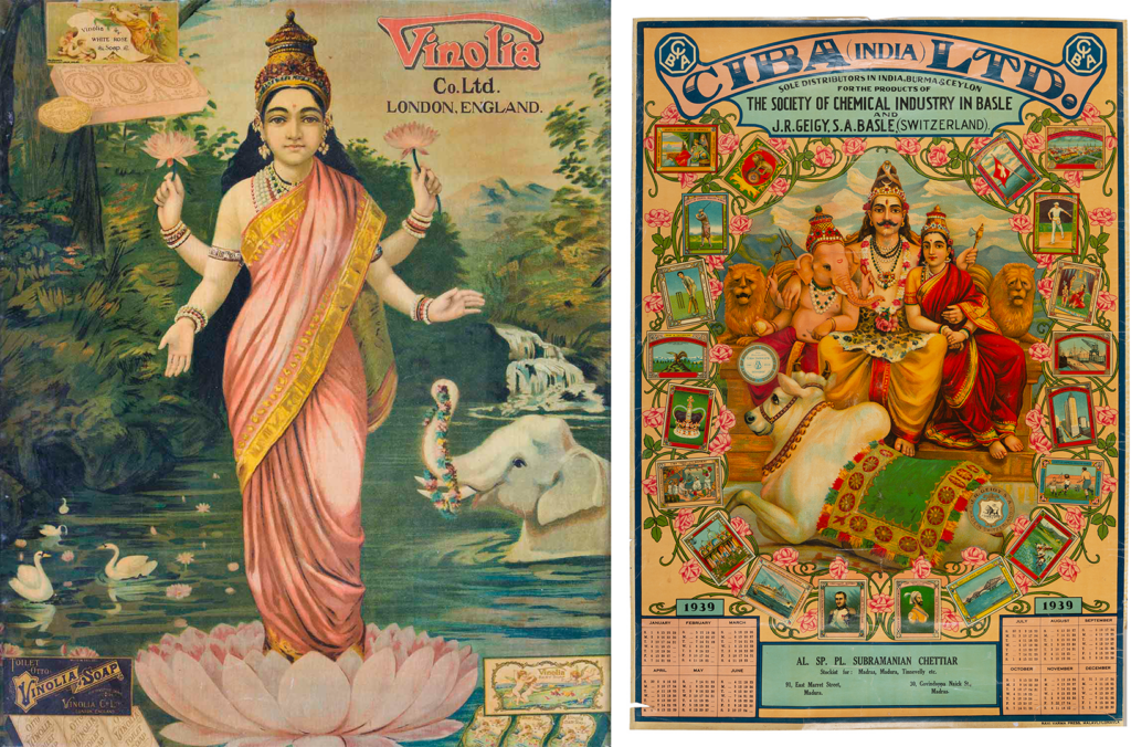Ravi Varma commercial art illustrations
